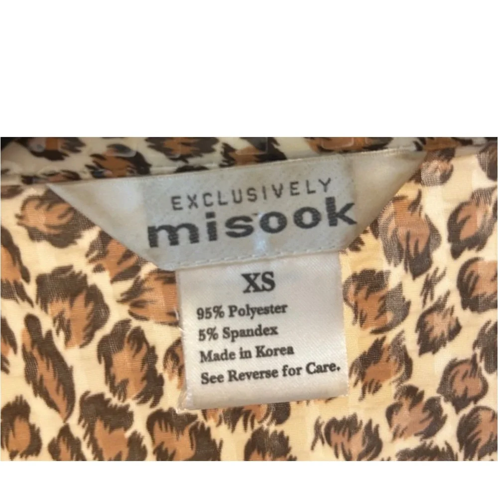 Exclusively Misook Leopard Sequin Jacket | Size XS | Vintage 90s